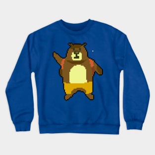 Bear Necessities: Pixel Art Bear Design for Nature-Inspired Fashion Crewneck Sweatshirt